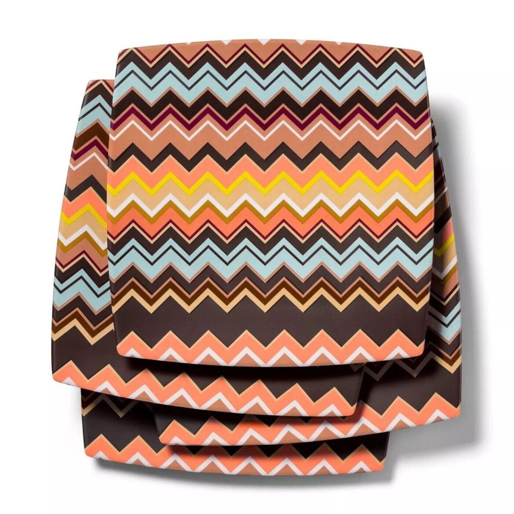 Missoni for Target - 4pk Melamine Dinner Plate Set Colore Zig Zag Print